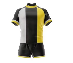 Uniforme de rugby unisexe de qualité supérieure, 100% polyester respirant, ensembles grandes tailles, personnalisation OEM/ODM - Product Image 1