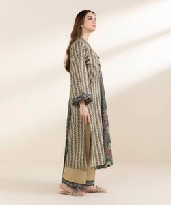 Vestido largo hasta el suelo bordado de piel y césped informal de alta calidad de color sólido para damas de fiesta OEM - Product Image 4