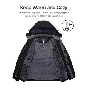 Chaqueta de Esquí de Invierno Resistente con Tejido Impermeable y Diseño Resistente al Viento, Ideal para Aventuras en Clima Frío - Product Image 3