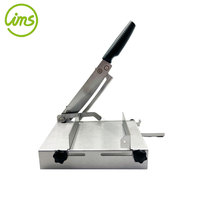 Machine à trancher manuelle en acier inoxydable, écologique, pour légumes, poisson et viande congelée, avec poignée en PP
