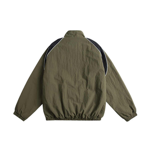 Nuevo diseño personalizado cortavientos trabajo media cremallera multi bolsillo gabardina alta calidad delgada larga prendas de vestir exteriores - Product Image 5