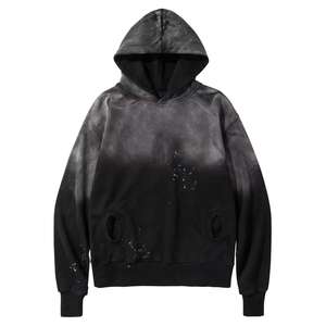 Sweat-shirt vintage délavé et déchiré personnalisé, 100% coton français lourd, imprimé délavé à l'acide, sweat-shirt oversize vintage - Product Image 1