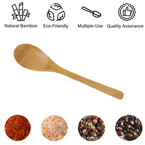 [Holar] grande cuillère ronde en bambou de service de salade réutilisable écologique de qualité supérieure de Taiwan - Product Image 3