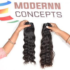 Venta al por mayor de pelo ondulado natural virgen brasileño crudo sin procesar cutícula alineada mejor precio paquetes extensiones de cabello humano - Product Image 4