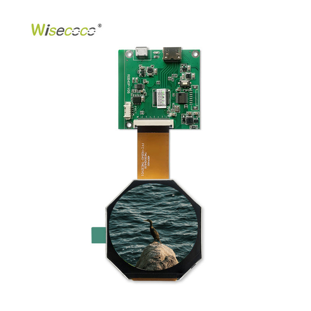 Custom 2.1 Inch Polygon Round Mini LCD Display Screen 480x480 Resolution 41 Pin Driver Board Small TFT LCD Modules