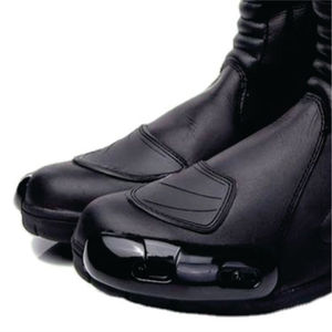 Bottes de moto en cuir respirantes et imperméables pour la course de motocross, chaussures de moto de haute qualité pour adultes, taille plus - Product Image 6