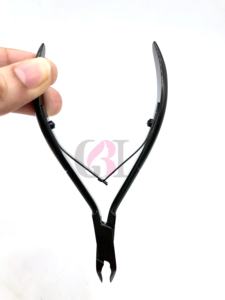 Alicate de uñas para el cuidado Personal, instrumentos de belleza de acero inoxidable para cutículas de Plasma negro liso, nuevos productos profesionales - Product Image 2