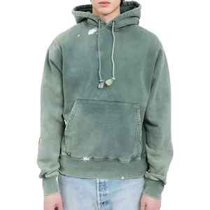 Sudaderas con Capucha de Felpa Lavadas al Ácido con Logotipo Personalizado, Fabricadas en Pakistán, 100% Algodón, Ropa Casual, Diseño Sólido, Temporada de Invierno, Secado Rápido - Product Image 1