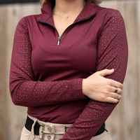 Chemise d'équitation pour femmes, design professionnel, compétition essentielle, meilleur matériau, manches longues