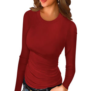 Camiseta Casual de Manga Corta para Mujer, Tallas Grandes, de Primera Calidad, ODM, Secado Rápido, Algodón con Spandex, Diseño Personalizado, Logotipo Bordado, Tejido de Punto - Product Image 5