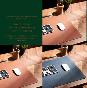 Handmade Classic Luxury Genuine Leather <b>Desk</b> Pad Smell Proof Durable Non Slip Surface for <b>Laptop</b> Writing and Work Setup LDM-0106 - Product Image 4