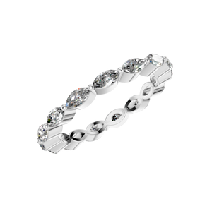 950 platine VVS D Moissanite brillant coupe broche réglage bande de fiançailles mariage IGI certifié luxe pleine pierre anneau pour les femmes - Product Image 1