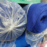 Polyester spandex coréen p/d uni teint solide de différentes couleurs meilleure qualité pour divers vêtements robe tissu en polyester