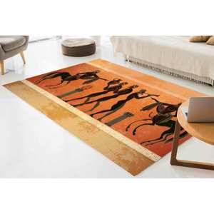 Alfombra de Mitología Griega: Centauro y Hieroglíficos, Alfombra Suave Antideslizante, Alfombra Delgada No Tejida - Product Image 2