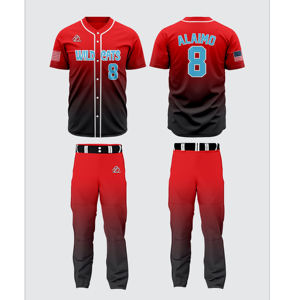 Conjunto de Uniforme de Béisbol de Tallas Grandes Más Vendido, Cómodo, Duradero, 100% Poliéster, Antibacteriano, de Secado Rápido, para Entrenamiento - Product Image 4