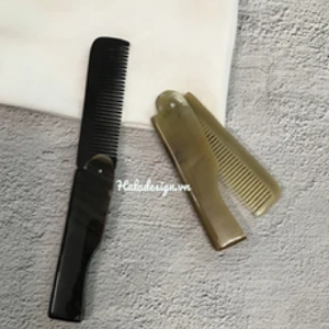 หวีซี่ห่างสำหรับหวีผมหนาด้านยาวหวีฮอร์นธรรมชาติ - Product Image 2