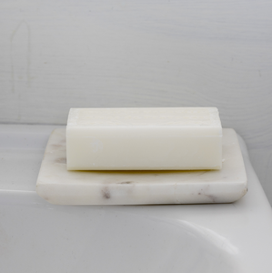 ที่วางสบู่หินอ่อนสีขาวผลิตภัณฑ์ห้องน้ำหินอ่อนทำด้วยมือที่ใส่สบู่ - Product Image 3