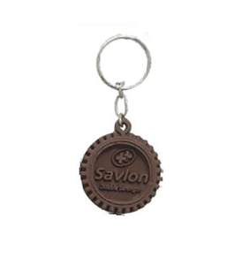 Porte-clés en caoutchouc PVC de style vintage de 2 pouces Cadeau d'entreprise et article d'événement promotionnel - Product Image 1