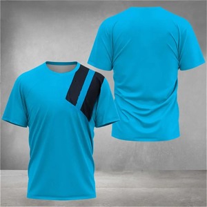 T-shirt pour homme T-shirt à col rond en polyester sublimé à la machine d'impression 170 g/m² Sublimation personnalisée Col rond - Product Image 6