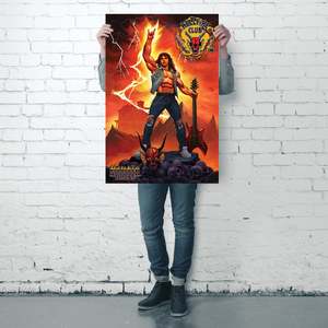 Póster de Lona de Stranger Things Temporada 4, Hellfire Club Rock God, Impresión Digital, Estilo Colgante para Decoración del Hogar, Decoración de Pared - Product Image 4