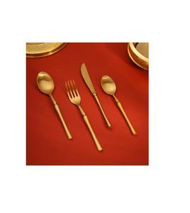 Juego de cubiertos de metal de acero inoxidable de primera calidad con asas ergonómicas antideslizantes para una cómoda experiencia gastronómica diaria - Product Image 4