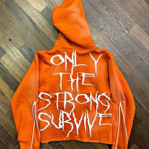 เสื้อฮู้ดปักลายหมวก Boxy สำหรับผู้ชายผ้าซักกรดซีดจางรุ่นที่กำหนดได้เอง - Product Image 1