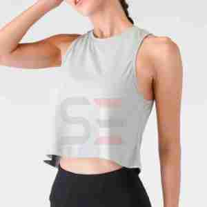 Custom Logo Halter Crop Top Femme <b>Thin</b> <b>Strap</b> High Quality Sports <b>Bra</b> Backless Women's Ribbed Tank Tops - Product Image 5