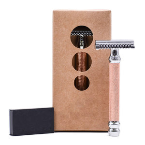 Barbar Custom Mini Razor Single Blade Maquinilla de afeitar de seguridad de acero inoxidable para el afeitado facial Logotipo personalizado Cero residuos - Product Image 6