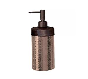 Dispensador de jabón de metal de nuevo diseño con acabado martillado para uso en baños y hoteles Dispensador de líquidos para jabón y líquidos - Product Image 1