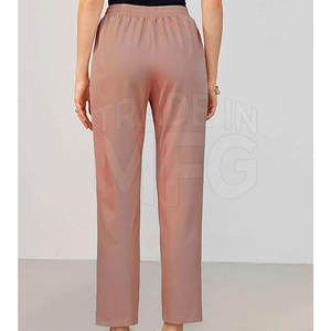 Pantalones de Mujer Hechos a Medida a Bajo Precio, Cintura Media, Frente Plano, 100% Algodón, Transpirables, de Secado Rápido, Casuales - Product Image 3