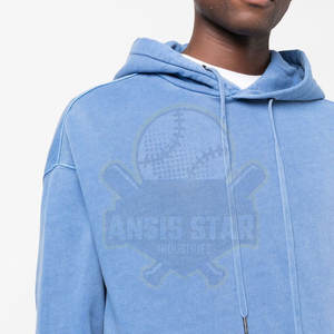Sweat à capuche délavé à l'acide de haute qualité pour hommes pull surdimensionné Street Wear avec capuche pour l'hiver respirant séchage rapide Logo personnalisé - Product Image 6