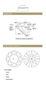 B2B D'Vins Jewels, Diamante Blanco Suelto Certificado de 1.20 CT, Color J Natural, Pureza FL, Corte EX Pulido, Modelo AZG-101 - Product Image 4