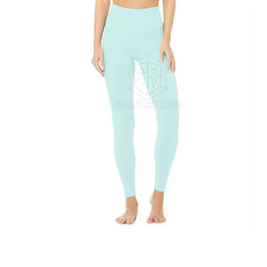 Conjunto de Yoga transpirable Reversible 2025 para mujer, patrón sólido sin costuras de alta calidad, cintura elástica ecológica de talla grande en oferta - Product Image 5