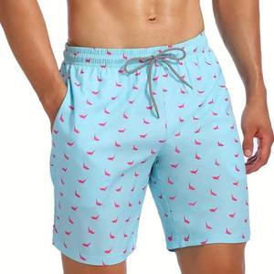 2025 Eco-Sublimación Pantalones cortos de playa Poliéster reciclado Secado rápido y UPF 50 + Estampado tropical personalizado - Product Image 4