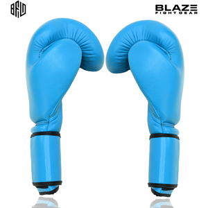 Gants de boxe pour l'entraînement et le sparring Gants de muay thaï de haute qualité Gants de kickboxing avec sangle de 4 pouces en cuir de vachette - Product Image 5