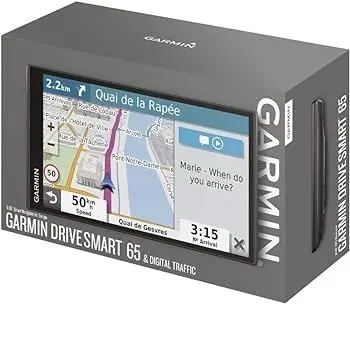 새로운 100% Authentic Garmin- DriveSmart 65 자동차 장착 가능 GPS 네비게이터 알렉사-6.95 완전한 부품