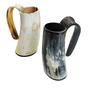 Tazas de cerveza de cuerno de búfalo y buey ecológicas de tendencia superior, regalo de estilo Animal completo Interior pulido - Product Image 6