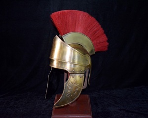 Auténtico casco de ático romano hecho a mano réplica de metal para representaciones históricas y coleccionistas - Product Image 3