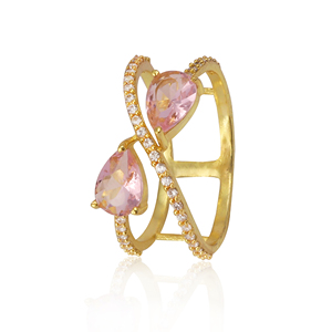 Prong set élégant violet améthyste anneau forme ronde pierres précieuses anneau empilable minimaliste anneaux femmes bijoux à la mode - Product Image 6