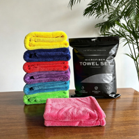 Serviette de séchage pour voiture en microfibre épaisse et douce de qualité supérieure, chiffon de detailing automobile pour le lavage de voiture, serviette de nettoyage sans rayures pour l'entretien automobile