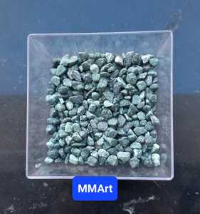 Piedra Natural de Mármol Verde Redonda, Guijarro Pequeño, para Pisos, Acupuntura Especial y Alfombra de Piedra, Color Verde - Product Image 1