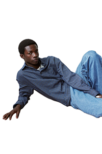 Cotton <b>Men's</b> Long Sleeve Printed <b>Denim</b> <b>Shirt</b> <b>Men's</b> Fashionable Printed <b>Shirt</b> with Comfortable <b>shirt</b> - Product Image 5