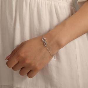 Jeulia Women's <b>Infinity</b> Matched Heart Fine Charm <b>Bracelet</b> Adjustable - Product Image 6