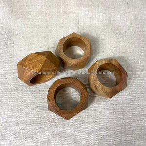 Anillo para Servilletas de Madera, la Mejor Calidad, Hecho a Mano, Ecológico, Decoración para Mesa de Comedor, para el Hogar, Cocina, Restaurante, Bodas, Eventos, Fiestas - Product Image 4