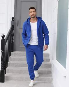 Survêtement de sport pour hommes conçu sur mesure veste zippée avec taille élastique pantalon de jogging pour entraînement sportif gym et street style - Product Image 3