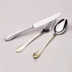 Ensemble de couverts en acier inoxydable plaqué PVD, cuillère à soupe et à riz multicolores, finition polie miroir, ensembles de couverts de table - Product Image 5