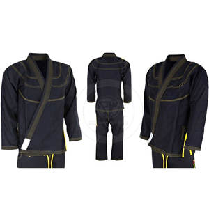 Costumes de Jiu Jitsu de couleur vierge unie pour hommes solides avec logo personnalisé costumes de Jiu Jitsu - Product Image 1