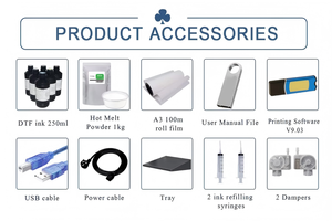 Imprimante DTF A3 Premium 30 cm pour vêtements professionnels, machine d'impression textile à encre avec tête L1800 et fonction de reprise USB - Product Image 3