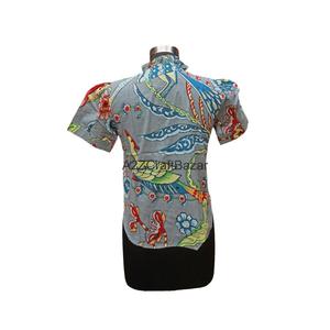 Top de algodón con cuello redondo de estilo Vintage, vestido de media manga, Mini informal, respetuoso con el medio ambiente, transpirable, acampanado, estampado Digital, agujero de tela - Product Image 5