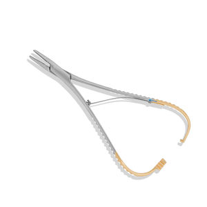 Punta TC de carburo de tungsteno Implante Dental quirúrgico de acero inoxidable Portaagujas Castroviejo 14cm TC recto/Curvo - Product Image 5